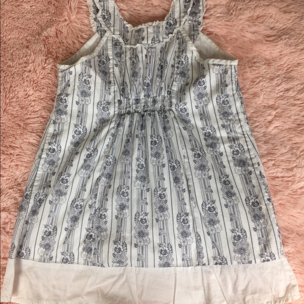 BCBGeneration Floral Blue & White tank - Picture 4 of 4